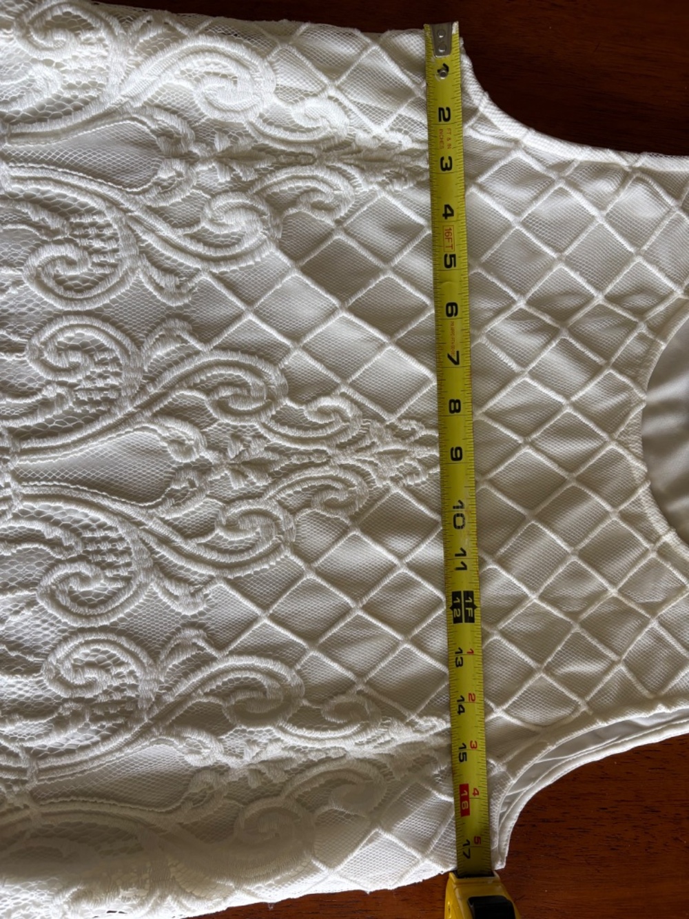 Alfani Size Small Tank with Lace Overlay - Picture 7 of 8
